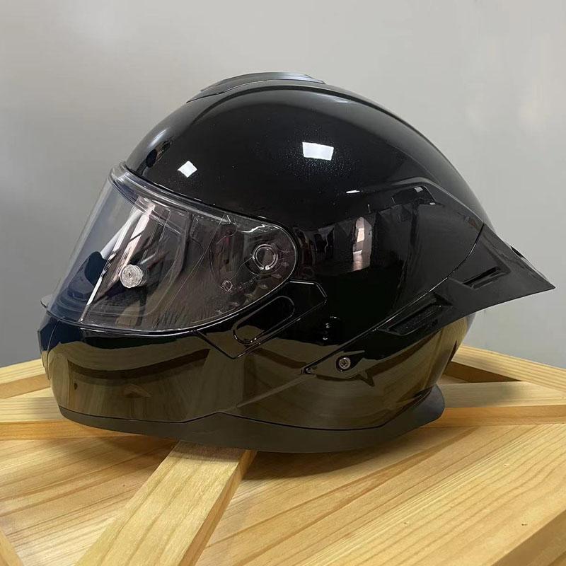 Casque intégral de moto de sécurité ABS personnalisé avec grande queue